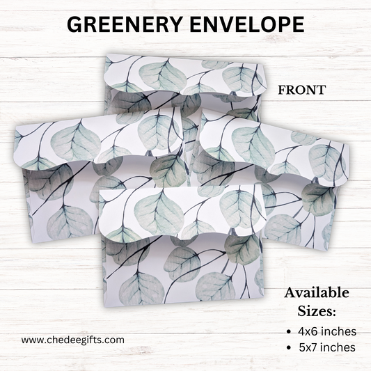 Copy of 50 Pack Greenery Wedding Invitation Envelope