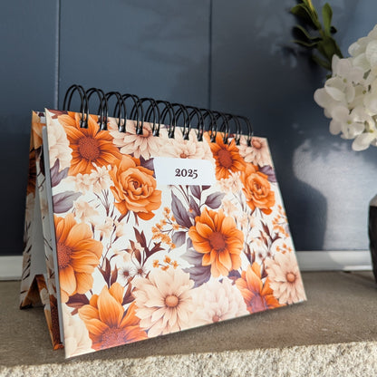 2025 Floral Desk Daily Calendar