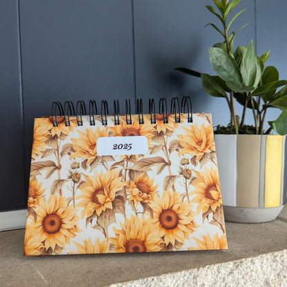 2025 Sunflower Desk Daily Calendar