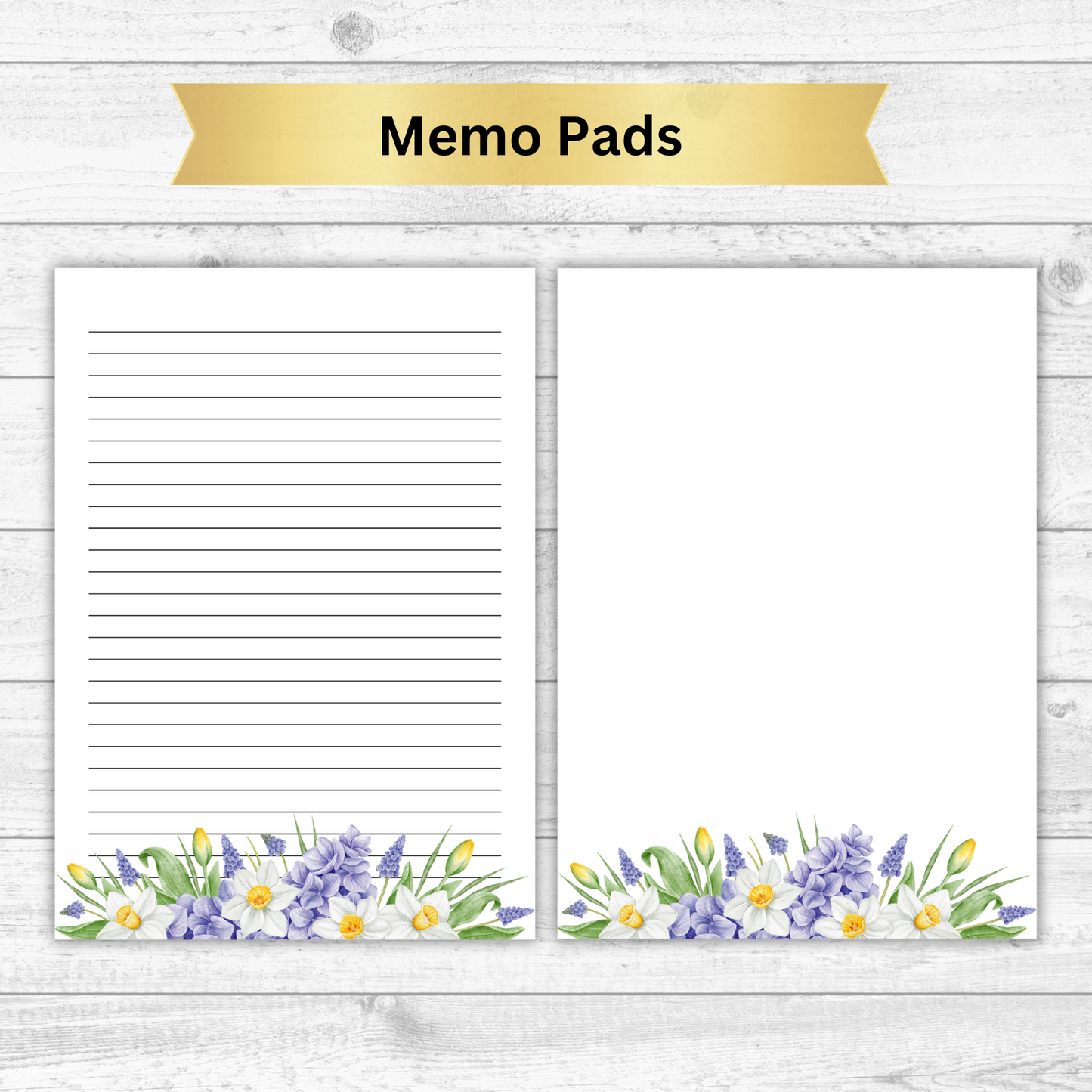 Floral Notepads, Writing Pad