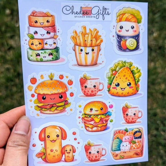 Cute Kawaii Food Sticker Sheet, Kawaii Food, Kawaii Sweets, Planner ...