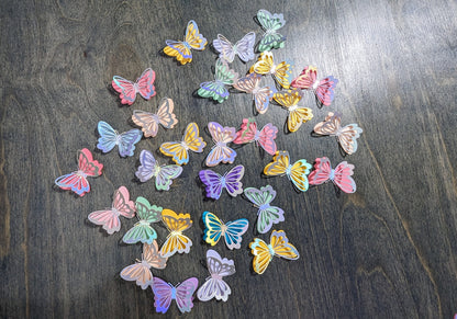 Pack of 50 Assorted 3D Small Butterflies Confetti, Butterfly Theme Party