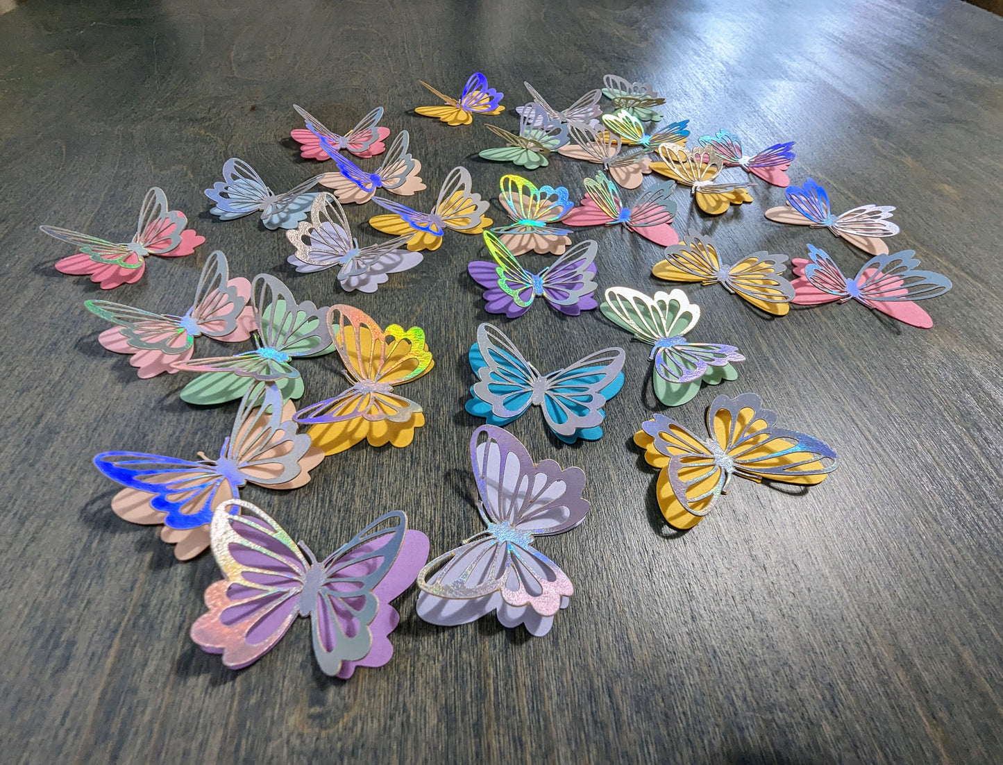 Pack of 50 Assorted 3D Small Butterflies Confetti, Butterfly Theme Party