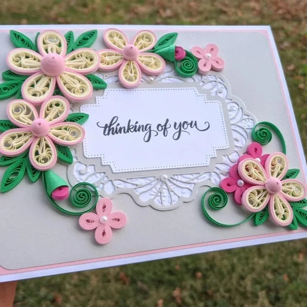 Thinking 0f You Quilled Greeting Card- All Purpose