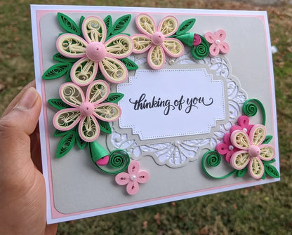 Thinking 0f You Quilled Greeting Card- All Purpose