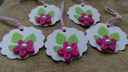 Set of 5 Quilled Gift Tags