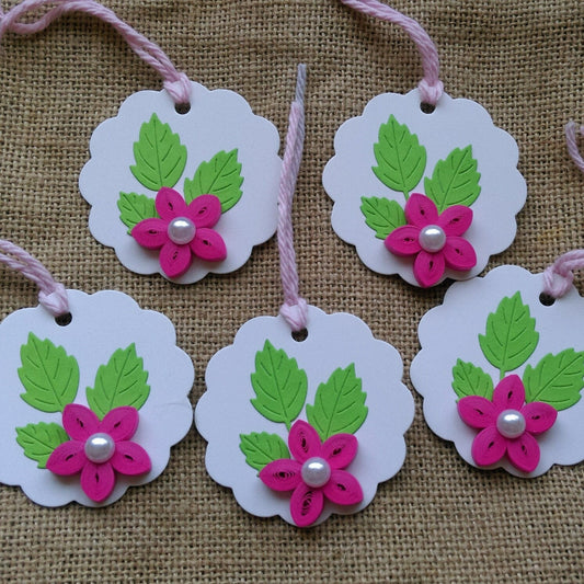 Set of 5 Quilled Gift Tags