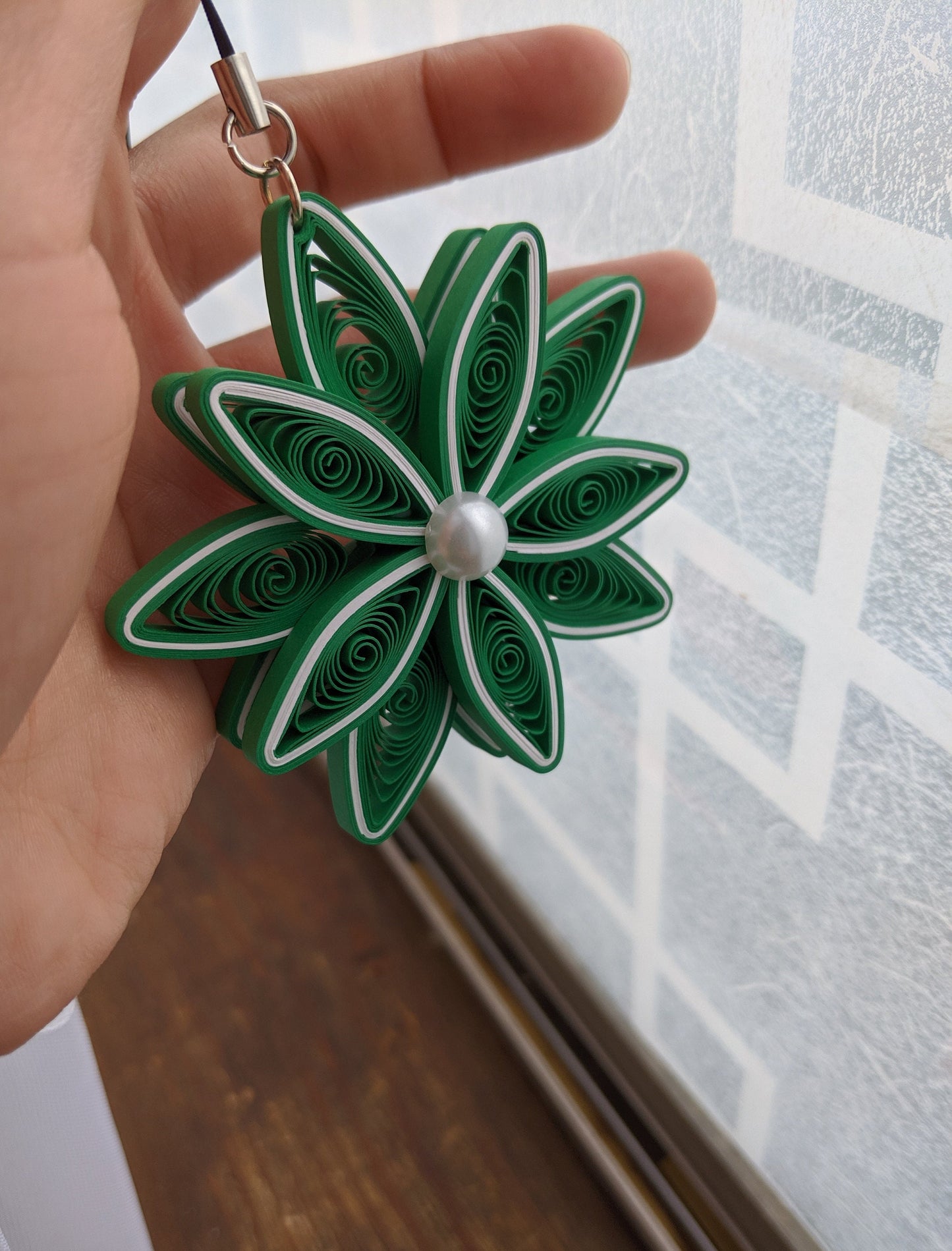 Green Christmas Ornaments-Quilled Ornaments -Handmade