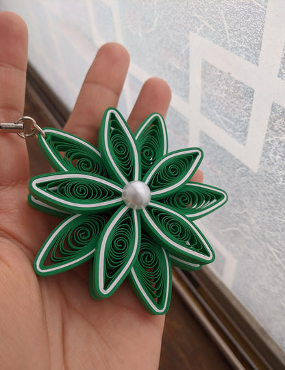 Green Christmas Ornaments-Quilled Ornaments -Handmade