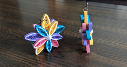 Assorted Color Christmas Quilled Ornaments- Handmade