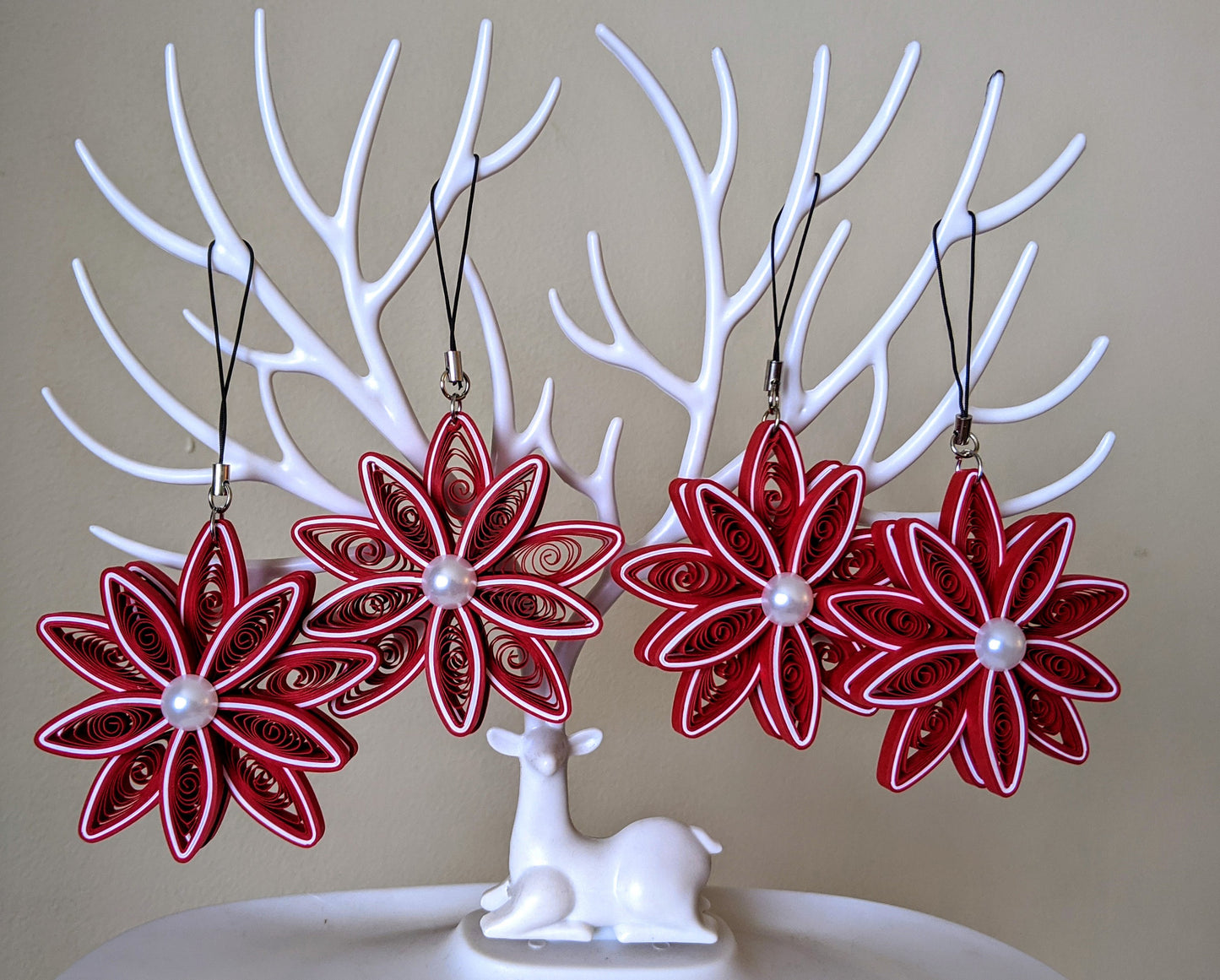 Christmas Ornaments-Quilled Ornaments -Handmade