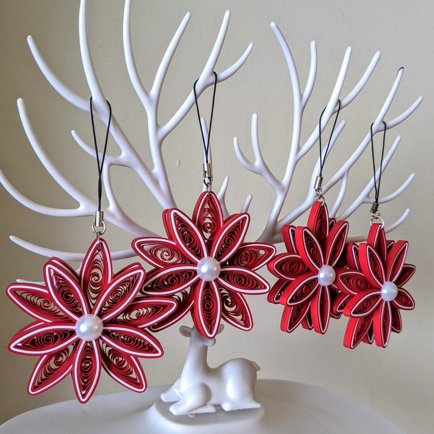 Christmas Ornaments-Quilled Ornaments -Handmade