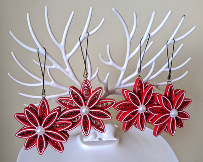 Christmas Ornaments-Quilled Ornaments -Handmade