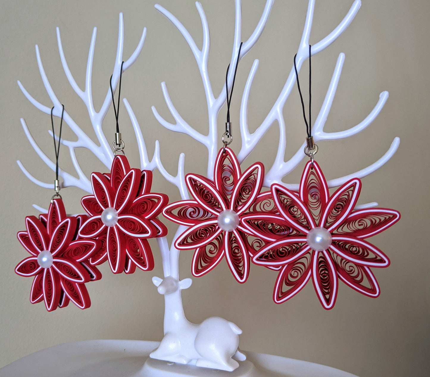 Christmas Ornaments-Quilled Ornaments -Handmade