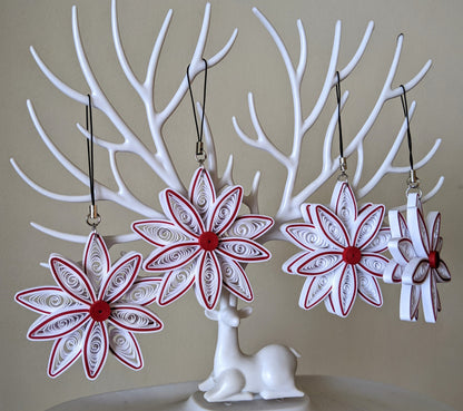 Christmas Quilled Ornaments-Art Paper-Handmade