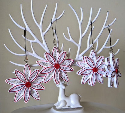 Christmas Quilled Ornaments-Art Paper-Handmade