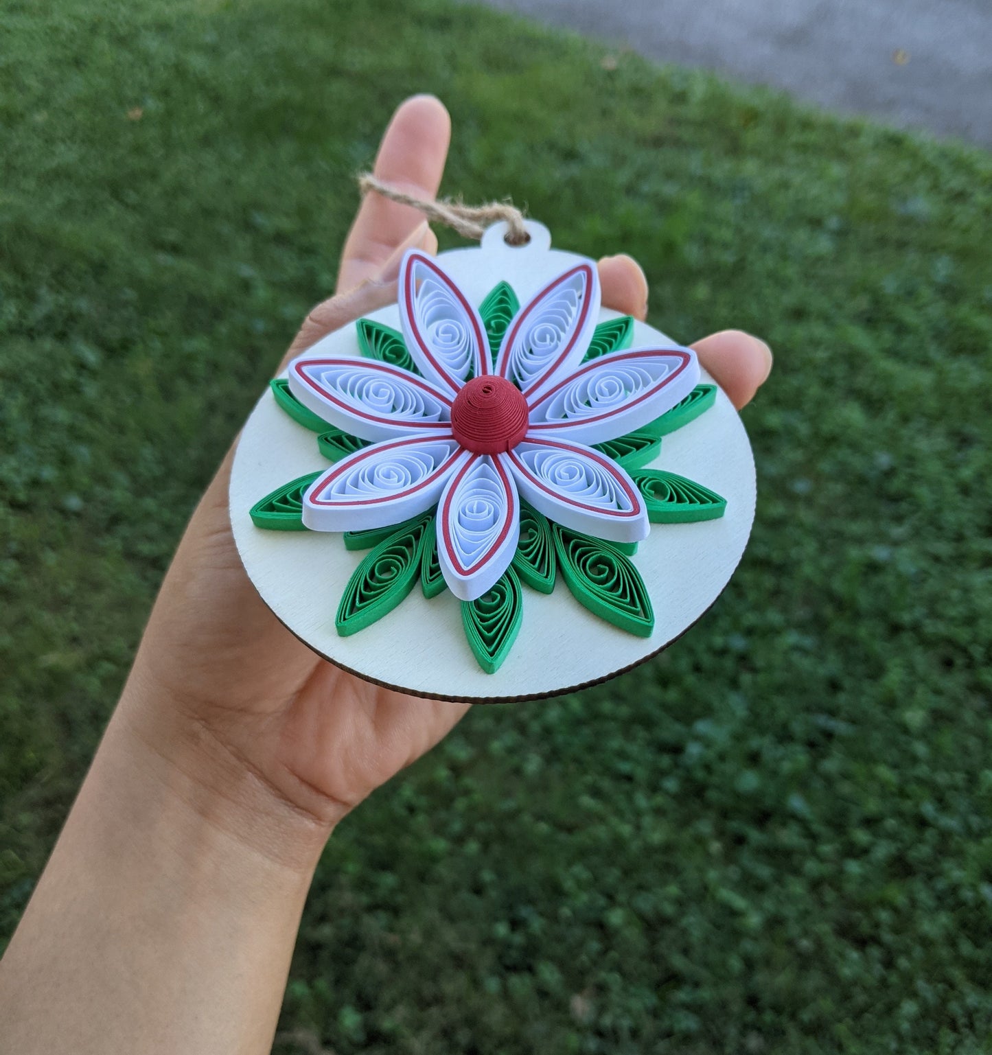 3D Christmas Quilled Ornaments- Art Paper-Handmade