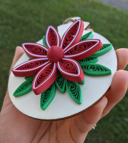 3D Christmas Quilled Ornaments- Art Paper-Handmade