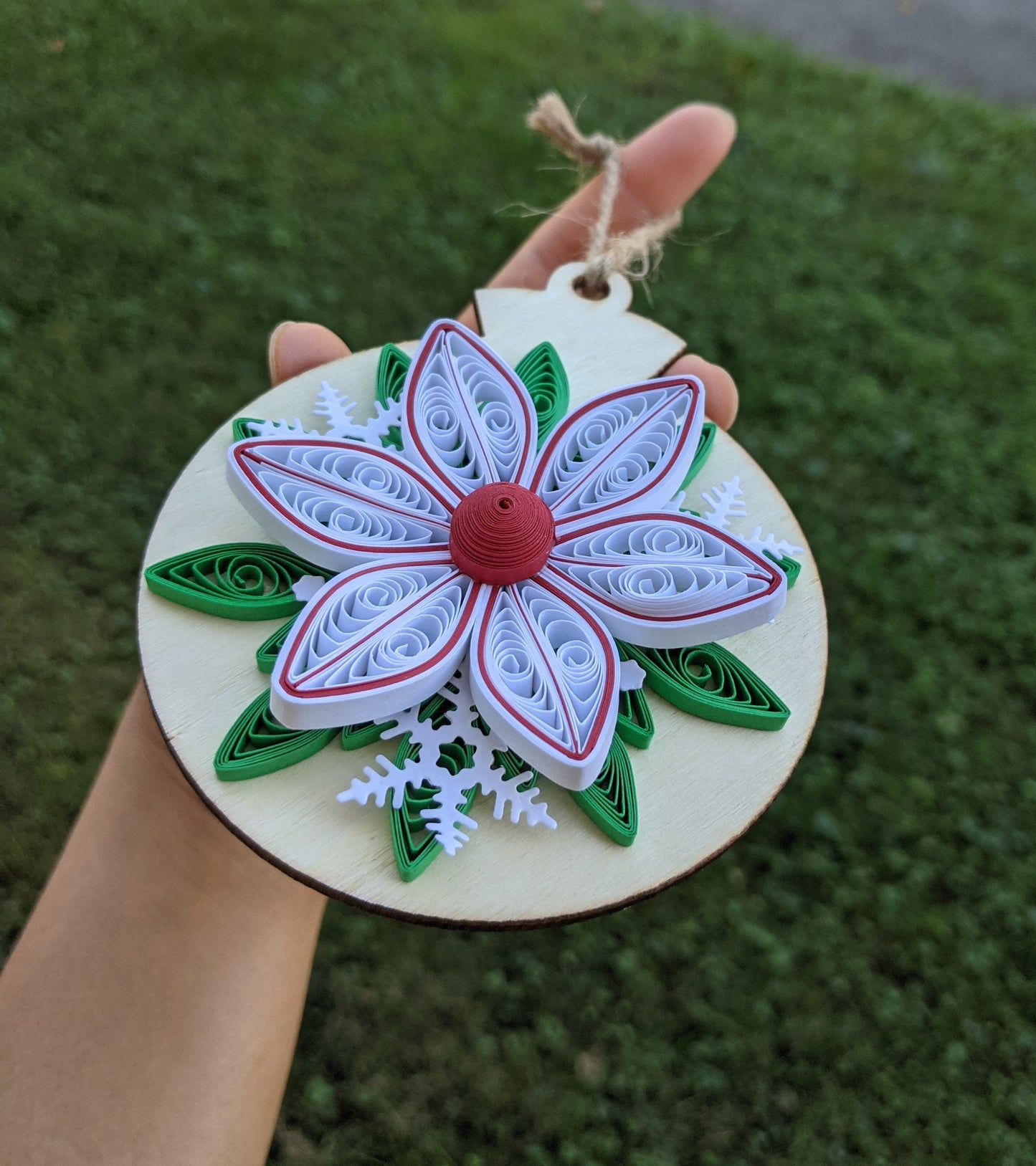 3D Christmas Quilled Ornaments- Art Paper- Handmade