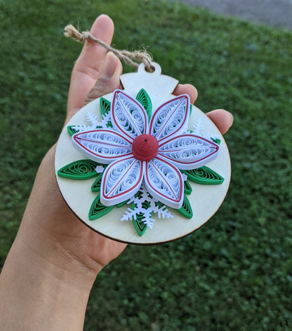 3D Christmas Quilled Ornaments- Art Paper- Handmade