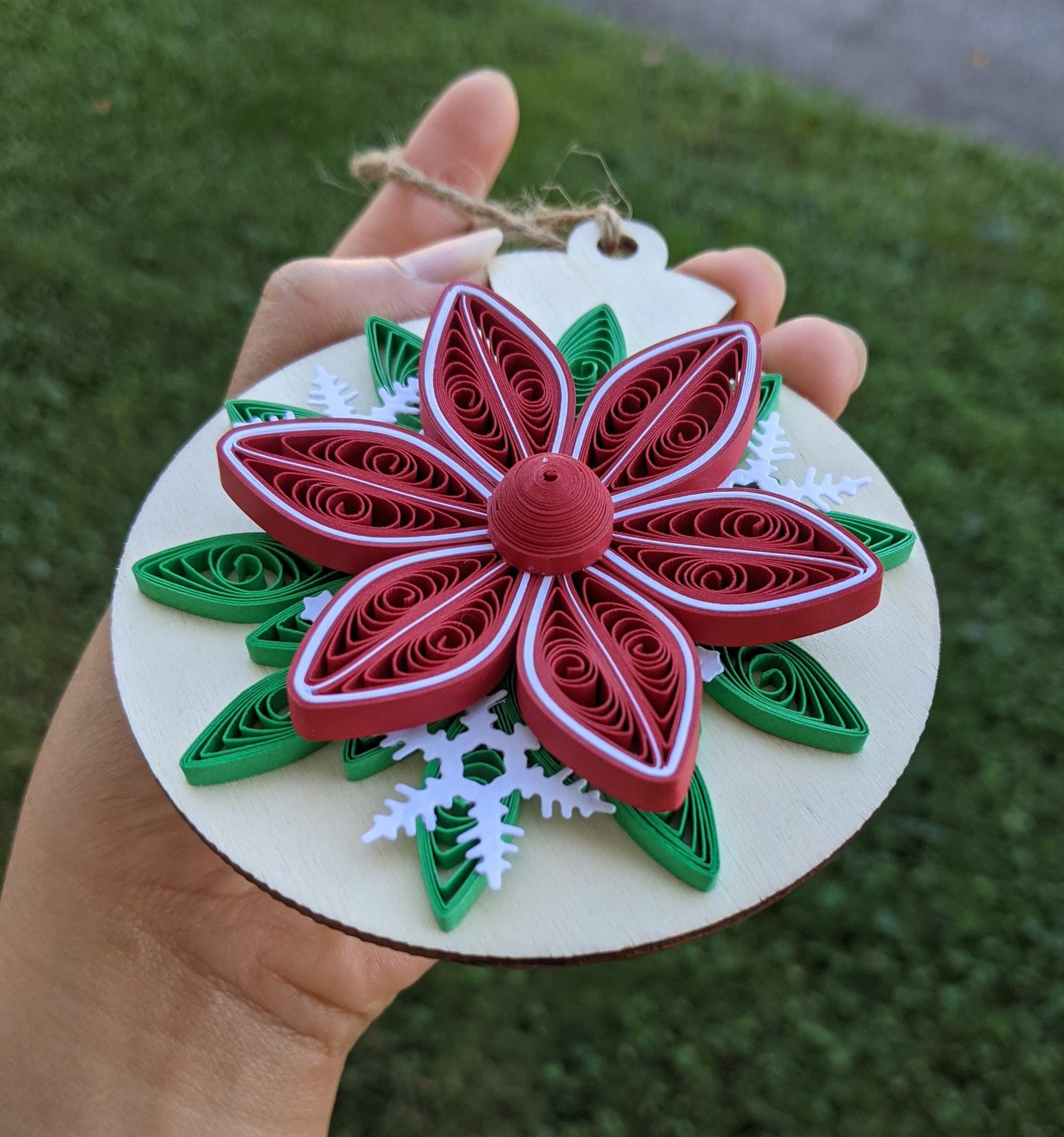 3D Christmas Quilled Ornaments- Art Paper- Handmade