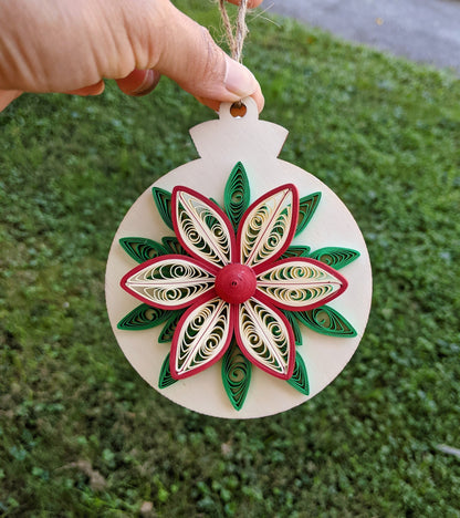 Christmas Quilled Ornaments-Art Paper- Handmade