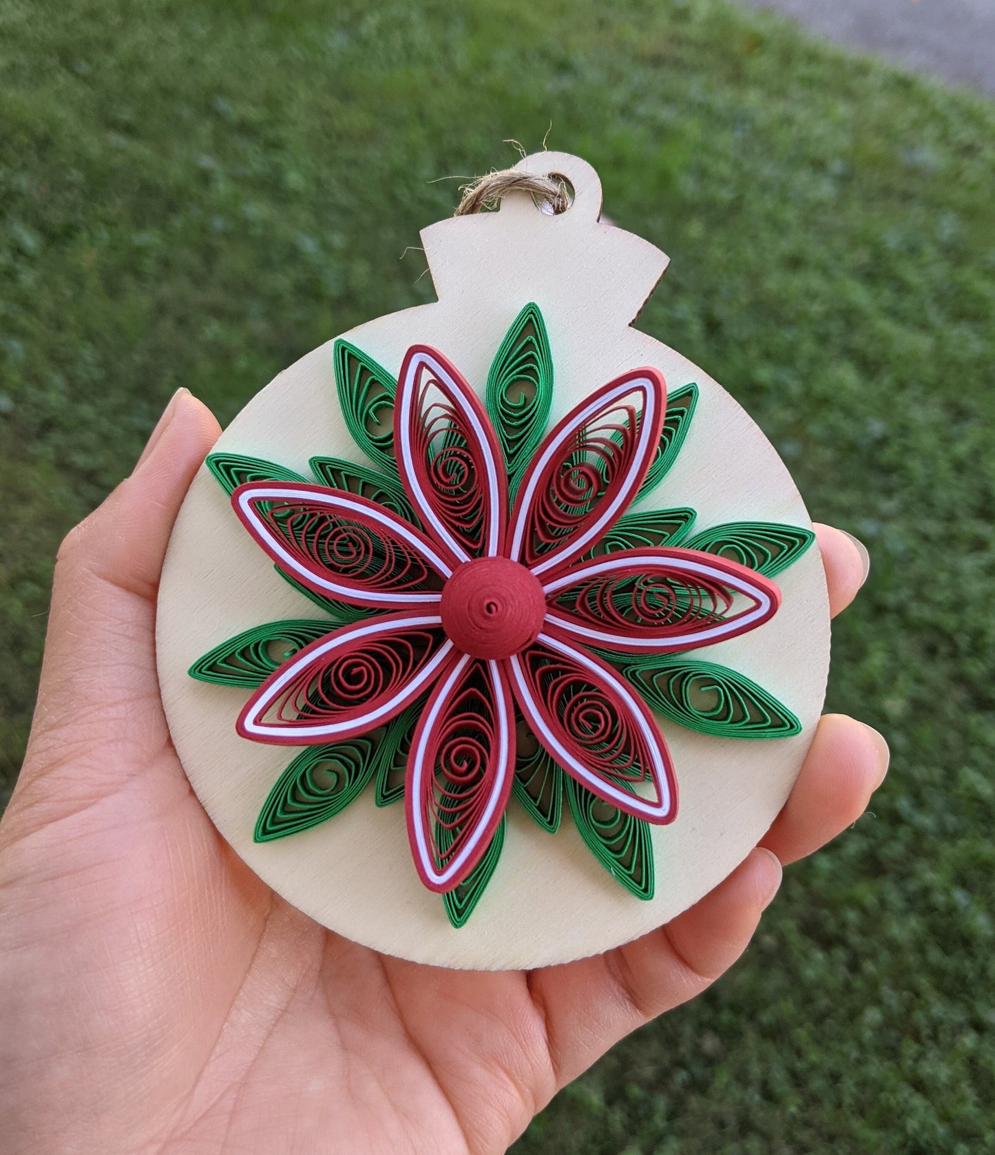 3D Christmas Quilled Ornaments- Art Paper-Handmade