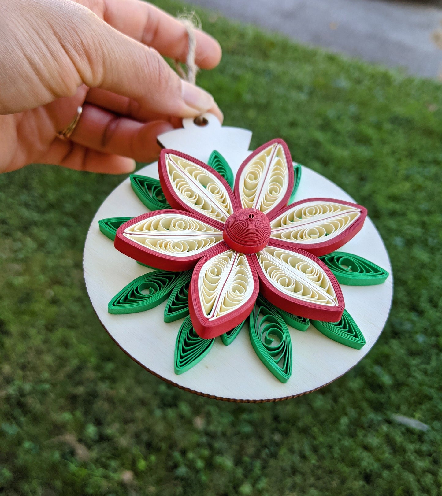 Christmas Quilled Ornaments-Art Paper- Handmade