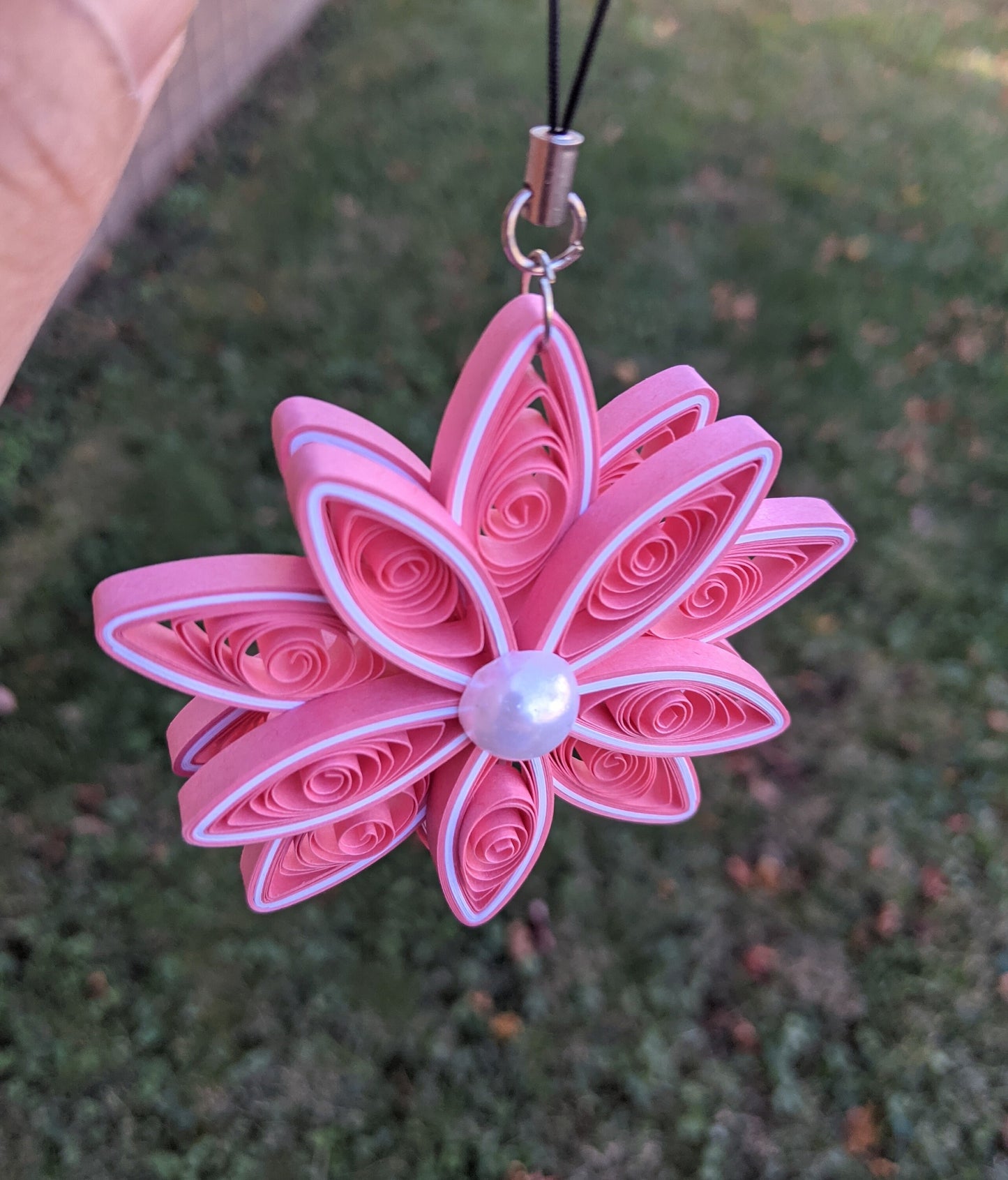 Pink Christmas Quilled Ornaments- Handmade