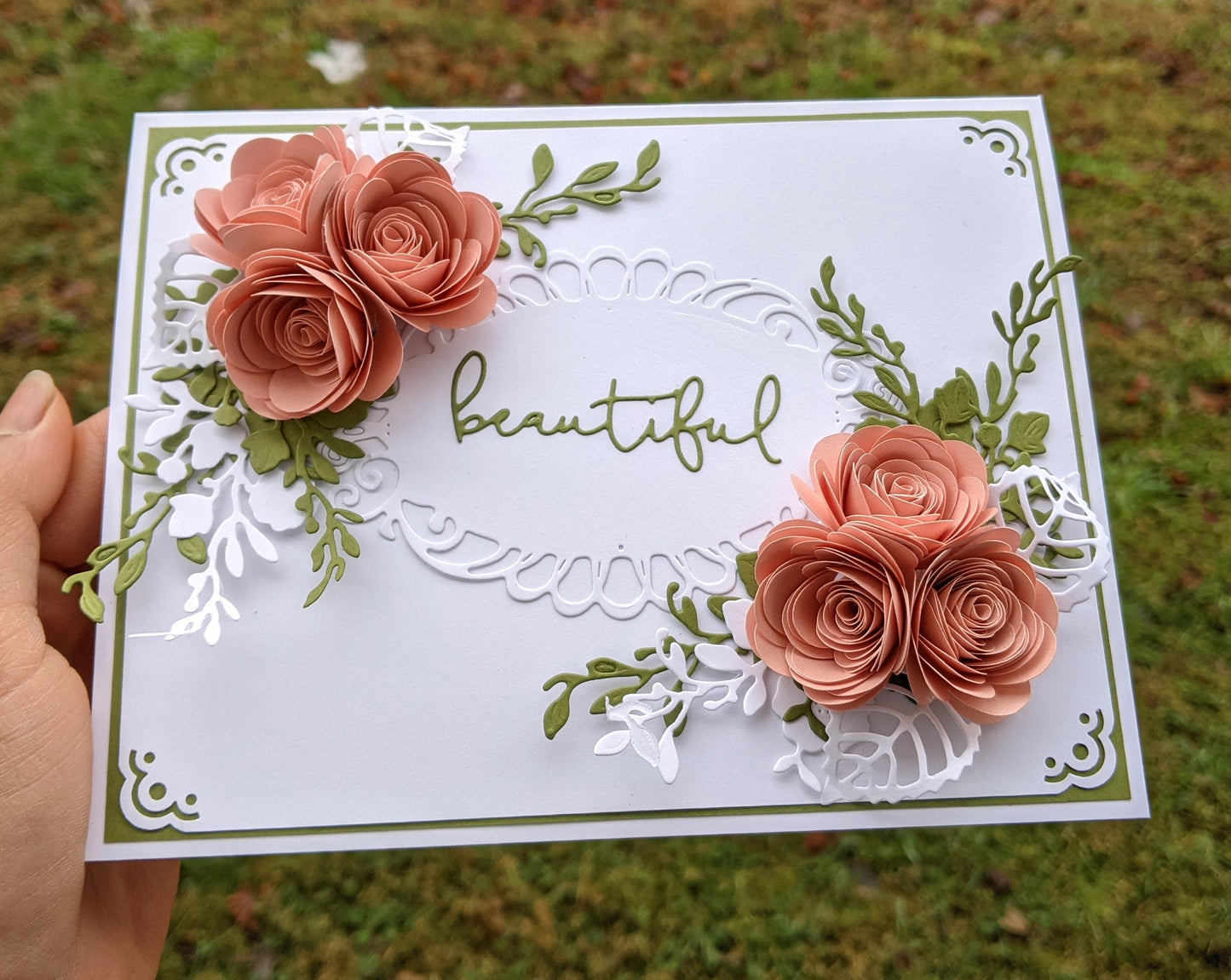 3D Beautiful Rose Greeting Card- Handmade