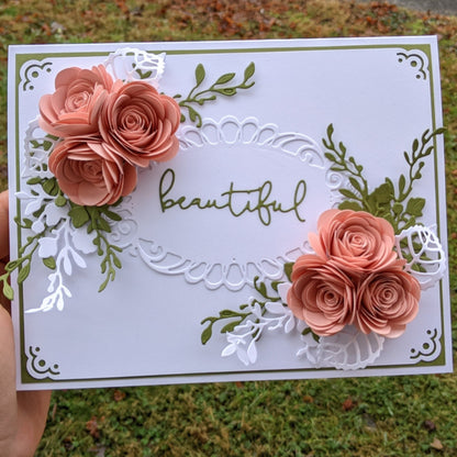 3D Beautiful Rose Greeting Card- Handmade