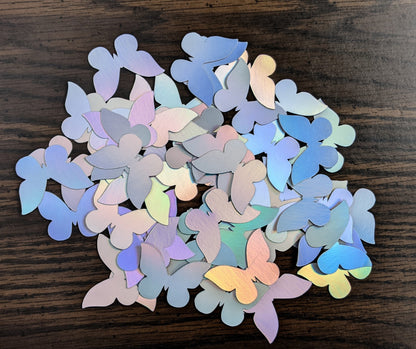 Holographic Foil Butterfly Confetti- Handmade