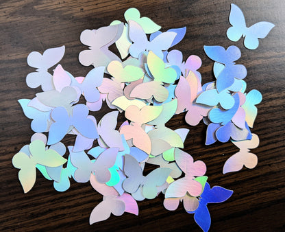 Holographic Foil Butterfly Confetti- Handmade