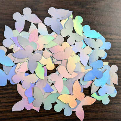 Holographic Foil Butterfly Confetti- Handmade