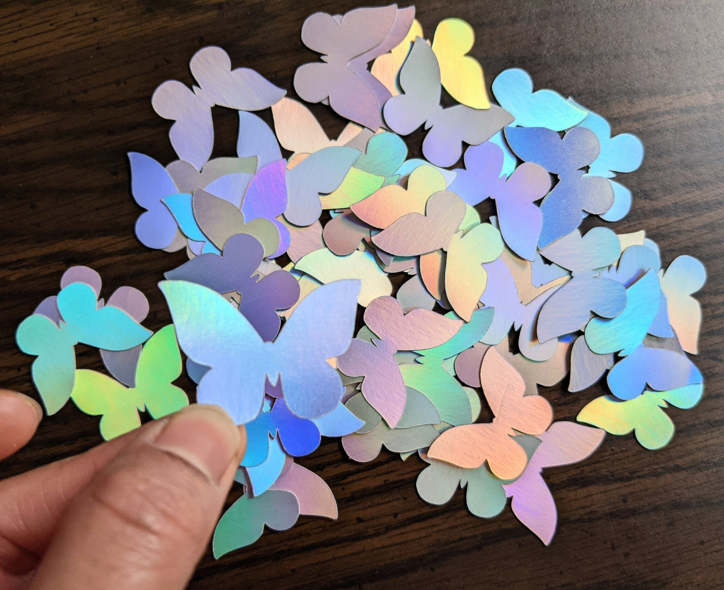 Holographic Foil Butterfly Confetti- Handmade