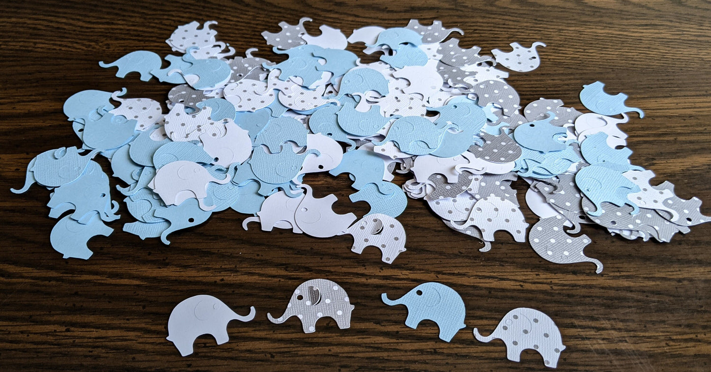 Textured Paper Elephant Confetti- Party Decor