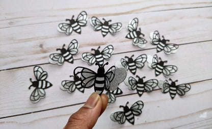 Small Bee Birthday Confetti Decor