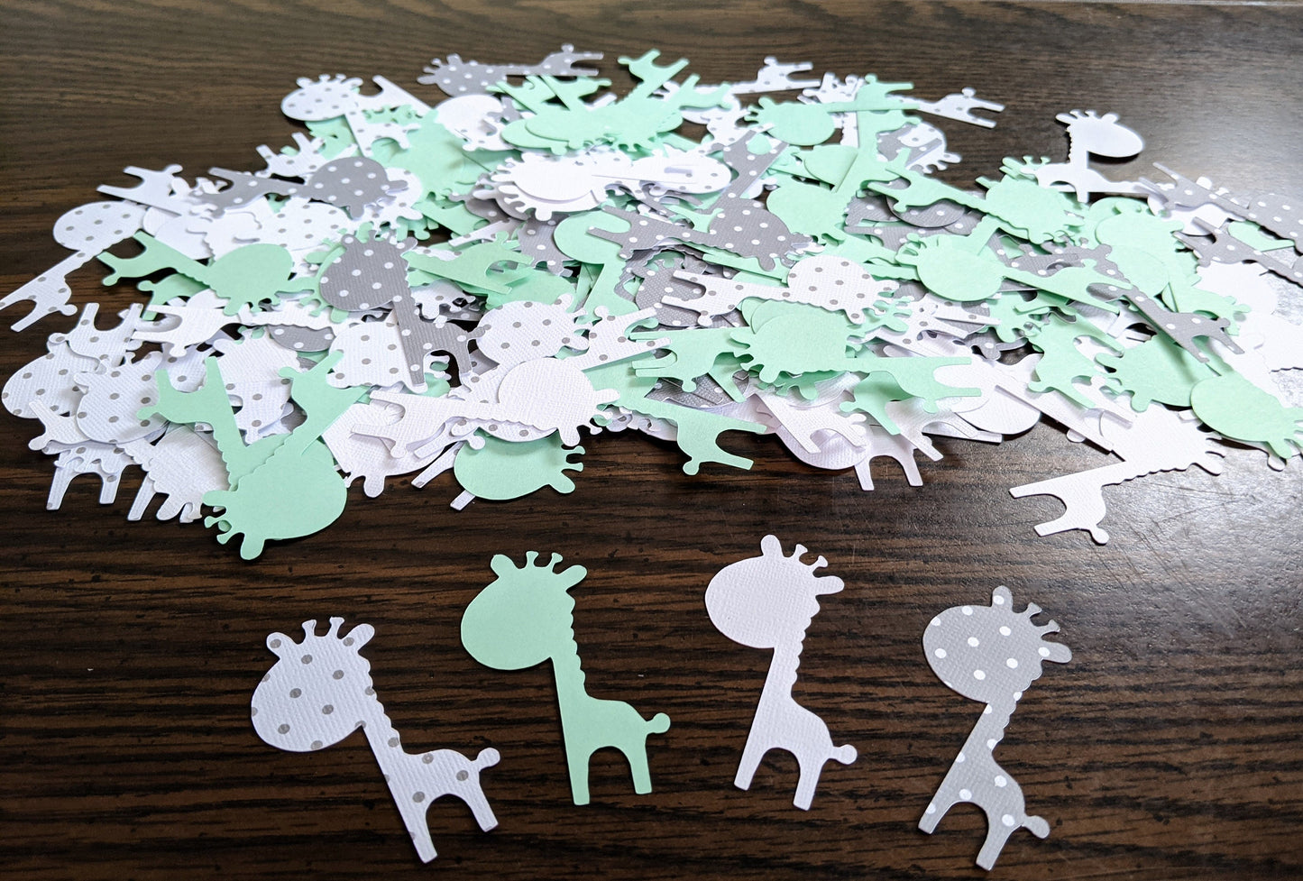 Textured Giraffe Confetti- Party Decor