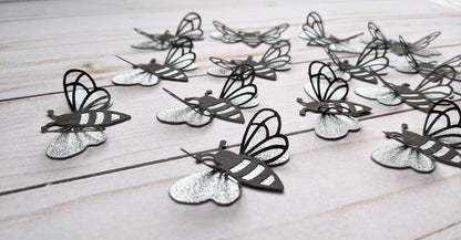 Small Bee Birthday Confetti Decor