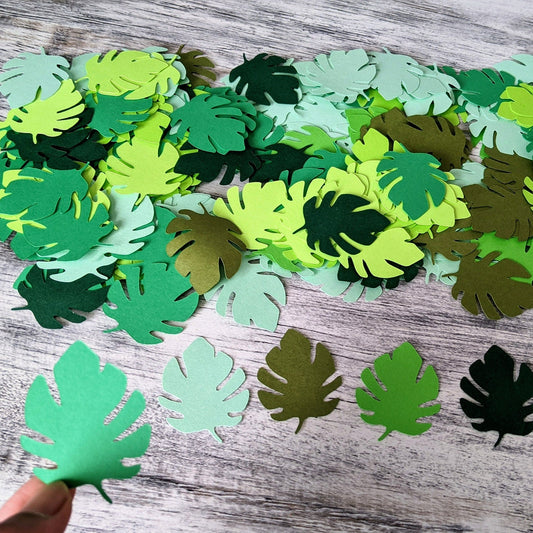 Palm Leaves Confetti- Tropical Jungle Table Scatter