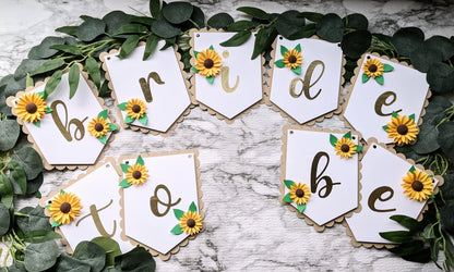 Bride-to-Be Sunflower Wedding Banner- All Purpose Banner