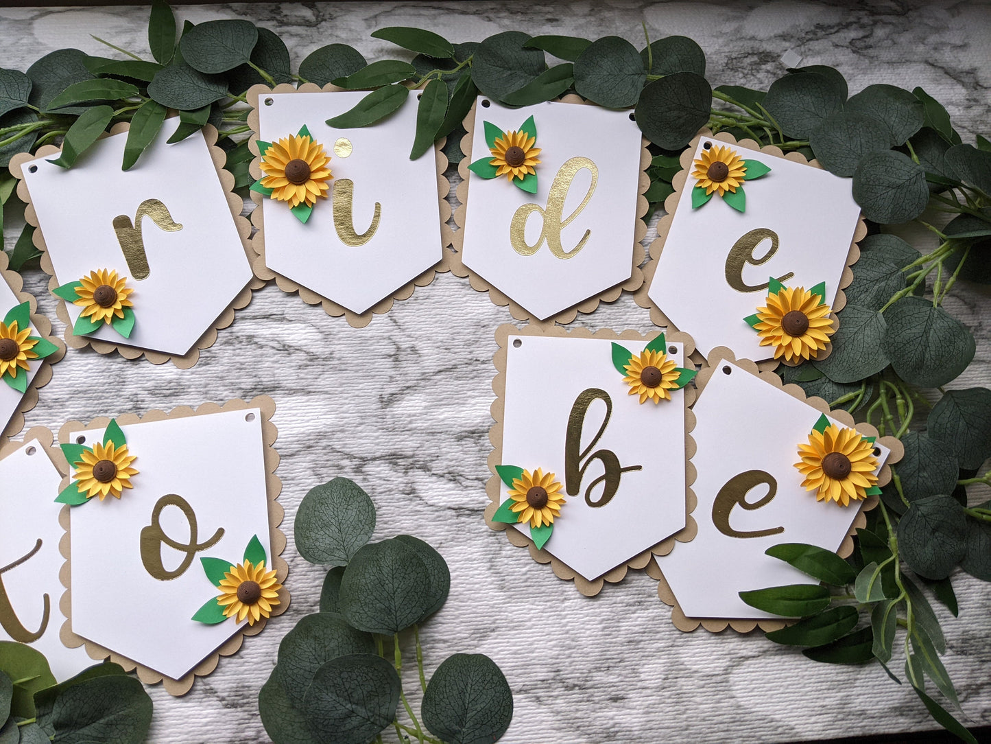 Bride-to-Be Sunflower Wedding Banner- All Purpose Banner