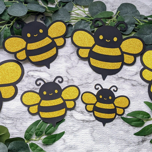 Set of 6 Large Bee Party Decor #2302