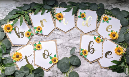 Bride-to-Be Sunflower Wedding Banner- All Purpose Banner