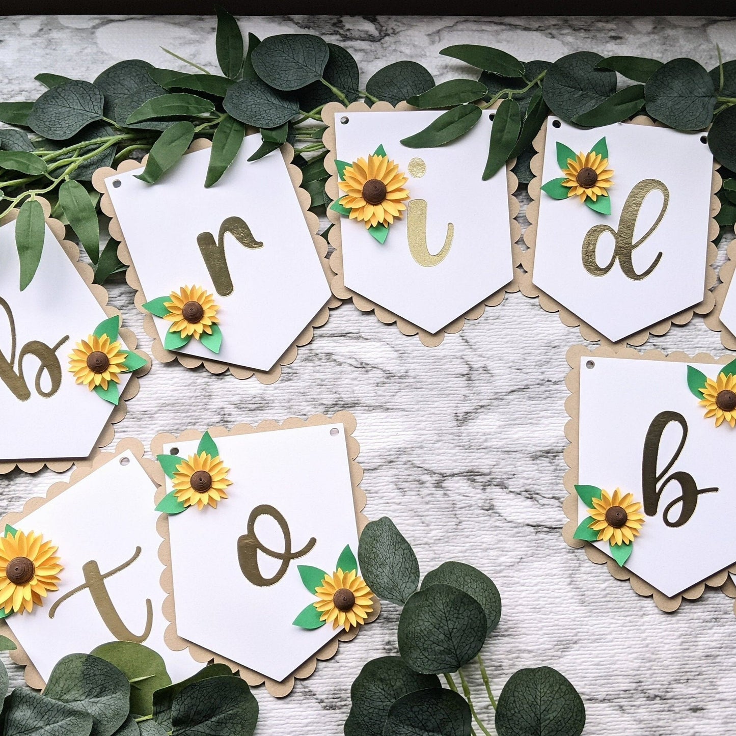 Bride-to-Be Sunflower Wedding Banner- All Purpose Banner