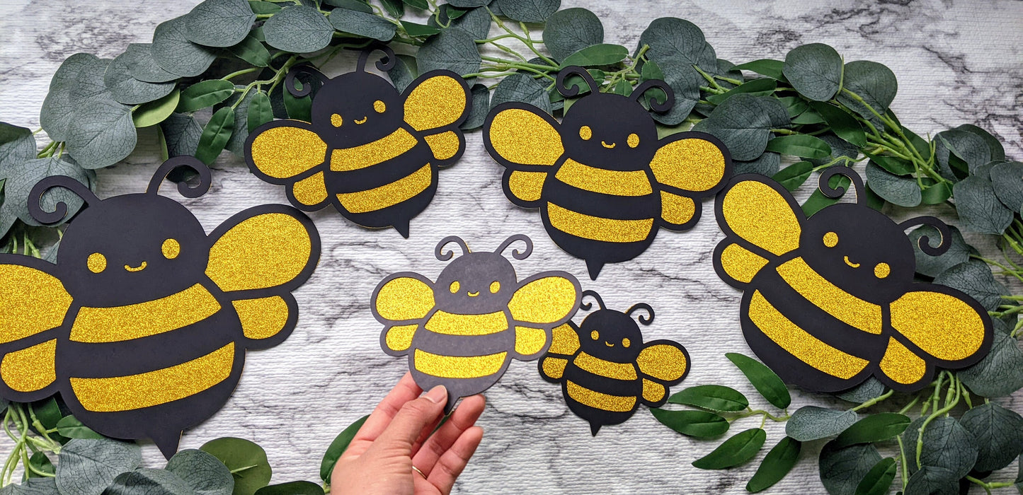 Set of 6 Large Bee Party Decor #2302