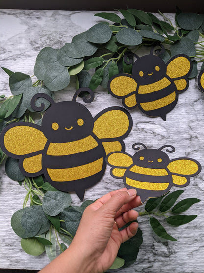 Set of 6 Large Bee Party Decor #2302