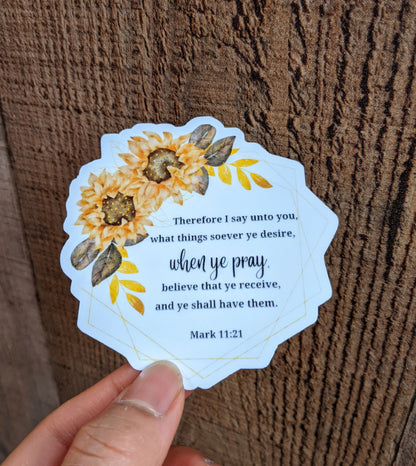 Customize Bible Verse Vinyl Sticker- All Purpose