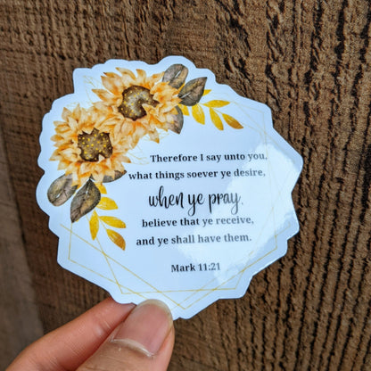 Customize Bible Verse Vinyl Sticker- All Purpose