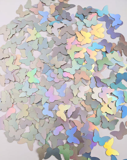 Holographic Foil Butterfly Confetti- Party Decor